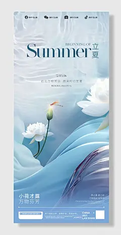 立夏二十四节气海报