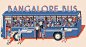 Bangalore Bus : Personnal project illustration based on Bangalore Bus