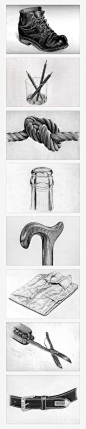 Pencil Drawing "Found object" sketching exercise: 