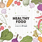 Healthy food background Free Vector