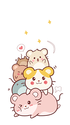 卡通动物金仓鼠金丝熊仓鼠png素材1画插画的少女弯采集到临时采集叠叠