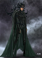 Hela Concept Design- Thor: Raganarok, Andy Park : Here's another one of the 1st concept designs I did of Hela on Thor: Ragnarok. What a fun project this was to work on. I was honored to lead such an amazing team of artists on this film.