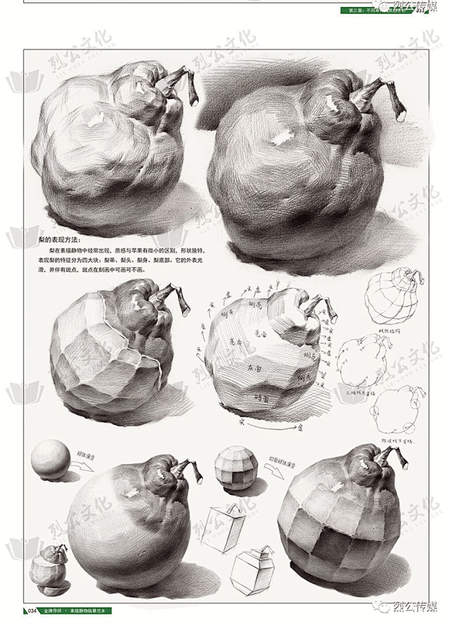 金牌导师素描静物临摹范本2019烈公江振...