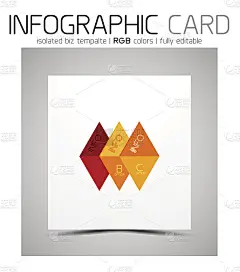 几何形状的信息图表名片