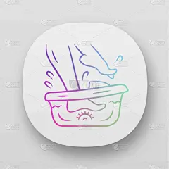 foot spa bath massager app icon relaxing massage