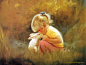 《金色童年》法国画家 Donald Zolan 儿童水彩画