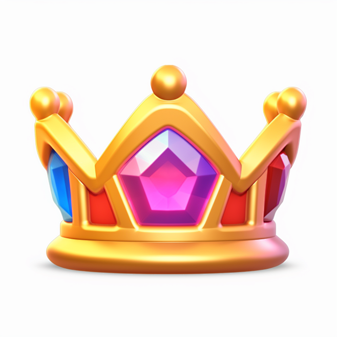 A cute crown icon, g...