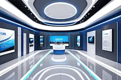 电子科技展示现代科技展厅摄影图