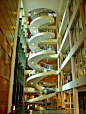 "The Ultimate Spiral Staircase" ... at the Garvan Institute in Sydney, Australia ... making you navigate 6.5 revs and five stories from top to bottom.