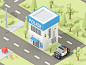 Isometric Police Building