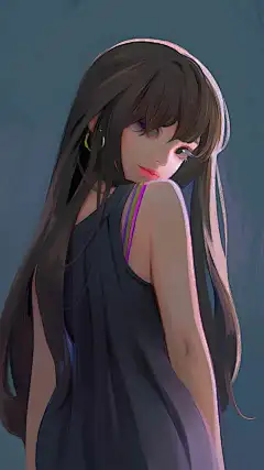 手绘少女手机壁纸，我最喜欢第四个，你呢