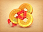 Coins Slot Symbol theme. chinese ios concept object game symbol slot coins