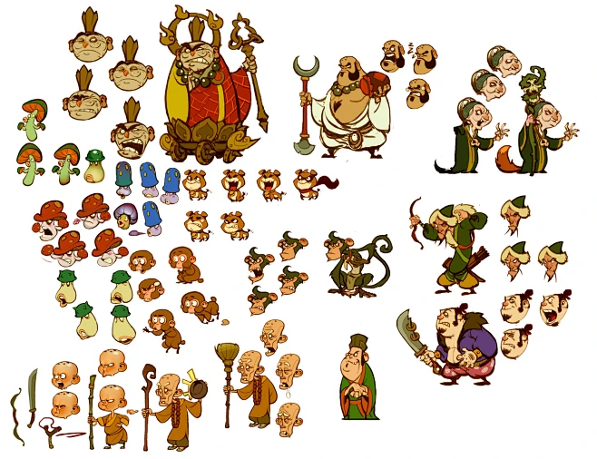 cartoon charactors-花瓣网