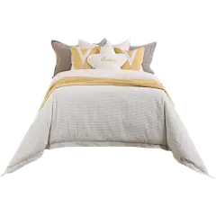 公主房简约样板房间床上用品全套组合儿童房男女孩软装床品多件套-淘宝网