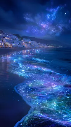 夜光海滩·梦幻系·手机壁纸·A24 - 小红书