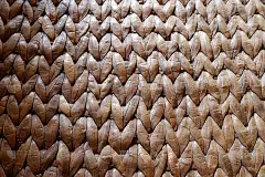 由风信子干织带制成的独特席子