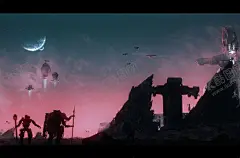 赛博朋克风未来科技插画 【酷图网】科幻世界,工业机械,大气场景,科幻场景,氛围图集,西方工业,机械,机甲载具,游戏绘画,科技,金属,机器人,场景插画,未来世界,赛博朋克,游戏画面,插画图案,科技感大气,工业工厂,城市建筑物,城市场景,街道插画,交通工具,桌面壁纸,手机壁纸,装饰画,怪物,角色形象设计,飞船,战争场景,废墟场景