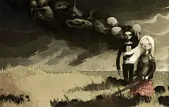 在死亡和荒凉的田野上 | 墨西哥艺术家黑暗而令人难忘的插画

©️ Tony Sandoval 托尼·桑多瓦尔
