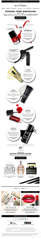 10/2/13 SL: 9 new rewards to choose from Great email encouraging customers to spend more to get free stuff. #Sephora