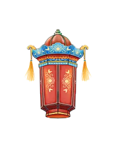 中国风新年新春灯笼免扣元素
