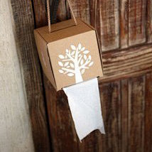 牛皮纸环保纸巾盒