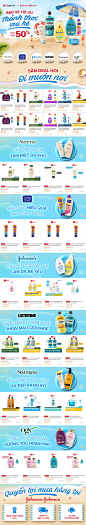 Advertising  ecommercial Johnson & Johnson key visual landing page lazada shop in shop social media Web Design 