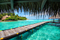 General 2048x1367 Maldives resorts sea beaches tropical palm trees summer Vacations paradise island walkways turquoise water nature landscapes