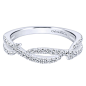 14k White Gold Stackable 