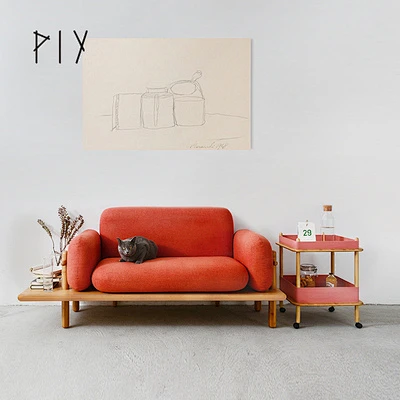 PIY 沙发简约客厅后现代江南竹家具双人布艺沙发欧式-淘宝网