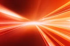 大气红色光效党建风抽象光线背景图