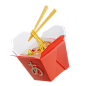 Noodles Bowl 3D Illustration