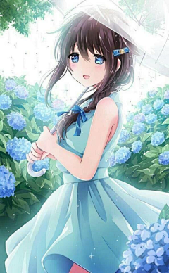 橙子鲤采集到动漫女平视
