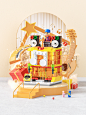 潮玩积木丨迷你街景三维/C4D设计_李舒明设计作品--致设计