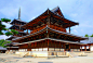 五重塔 日本 法隆寺（金堂） 寺庙建筑 中式唐代风格 全木结构建筑