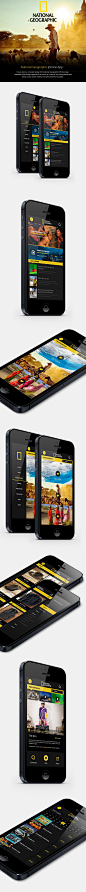 National Geographic iphone App by 小U - UEhtml设计师交流平台 网页设计 界面设计