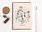 Hoo Hoo Happy Birthday, Owl - Copper Foil Greeting Card