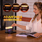 Wireless Charging LED Night Lights Type-C input Three-Color Digital Alarm Clock Table Light Bedroom Bedside decorate Night Lamps