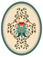 欧式复古传统纹理地毯花纹服装印花背景图案 AI矢量印刷设计素材 (10)