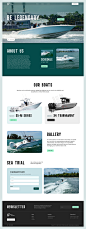 Web Design - Landing Page / Boatworks by Usman A. on Dribbble