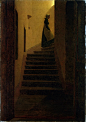 Lady on the Staircase