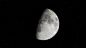 General 7680x4320 Moon night stars shadow sky space digital art