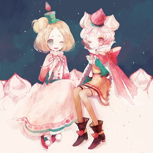 甜美系二次元插画图片分享