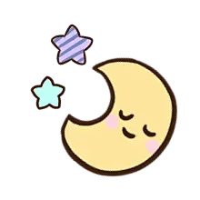 手绘卡通可爱生活花朵星星月亮爱心装饰图案 照片手账PNG (156)