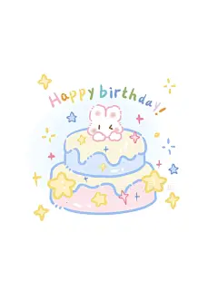 手绘生日蛋糕｜㊗️生日快乐！✨許个願: 發財 - 小红书