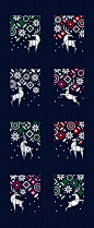 Christmas snow winter deer new year Holiday December frost snow flake Jolly