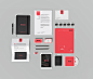 VI 红色VI 品牌VI 名片 封面 笔记本 手机APP 光盘 包装 设计 LOGO 信封