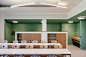 European School Munich  / léonwohlhage Gesellschaft von Architekten mbH - Interior Photography, Table, Lighting, Chair, Bench