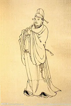 蔡岚工笔人物白描