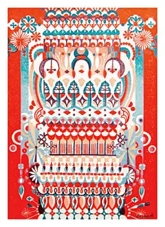 ◱ 温柔的橡皮章版画
◪ Yasuko Aoyama版画 ​​​​

#灵感的诞生# ​​​​