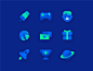 Game Icons 2 win game ice cream joystick gamepad winner cup rocket space planet icon set icon money player